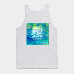 Fish Stamp on Abstract Background Tank Top